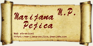 Marijana Pejica vizit kartica